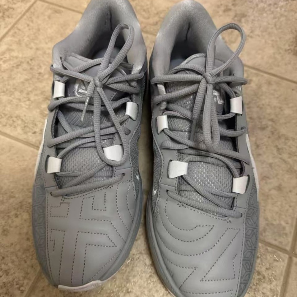 Nike Zoom Freak 5 Team "Wolf Grey/White" Men's Basketball Shoe Size 9.5 with box